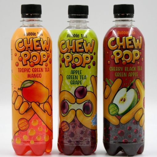 Напиток негазированный CHEWPOP Зеленый чай ЯБЛОКО ВИНОГРАД 500 мл ПЭТ