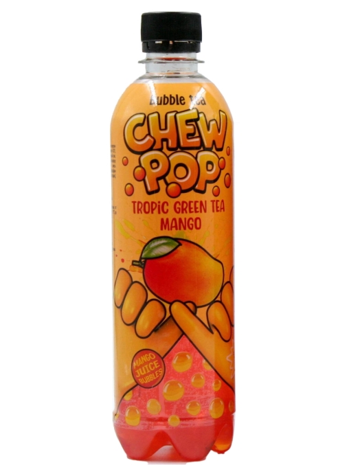 Напиток негазированный CHEWPOP ТРОПИК Зеленый ЧАЙ МАНГО 500 мл ПЭТ