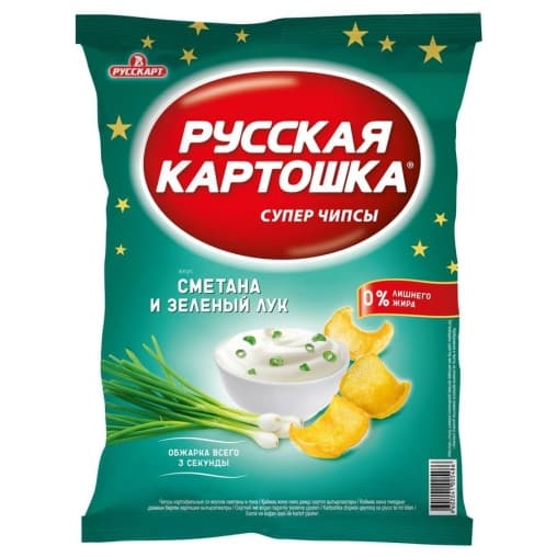 Чипсы Русская Картошка Сметана и лук 20 г