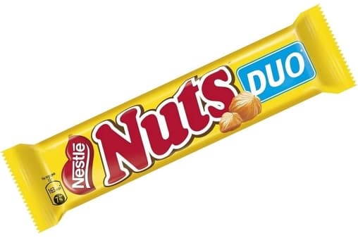 Шоколадный батончик Nuts Duo 66 г