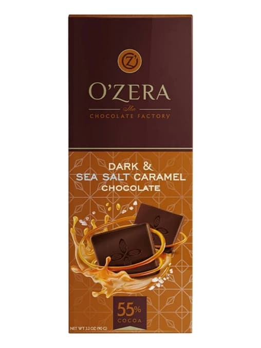 Шоколад O"Zera Dark 55% темный Солёная карамель 90 г