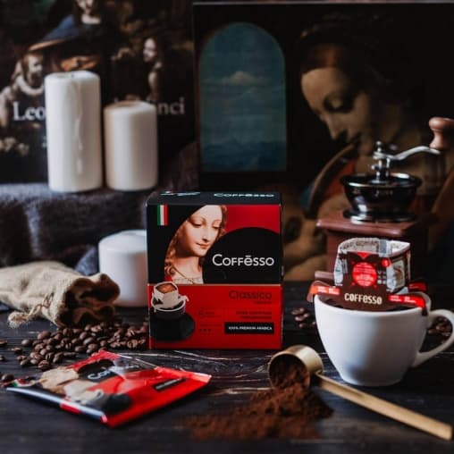 Кофе мол. Coffesso Classico Italiano 5 фильтр-саше 45 г