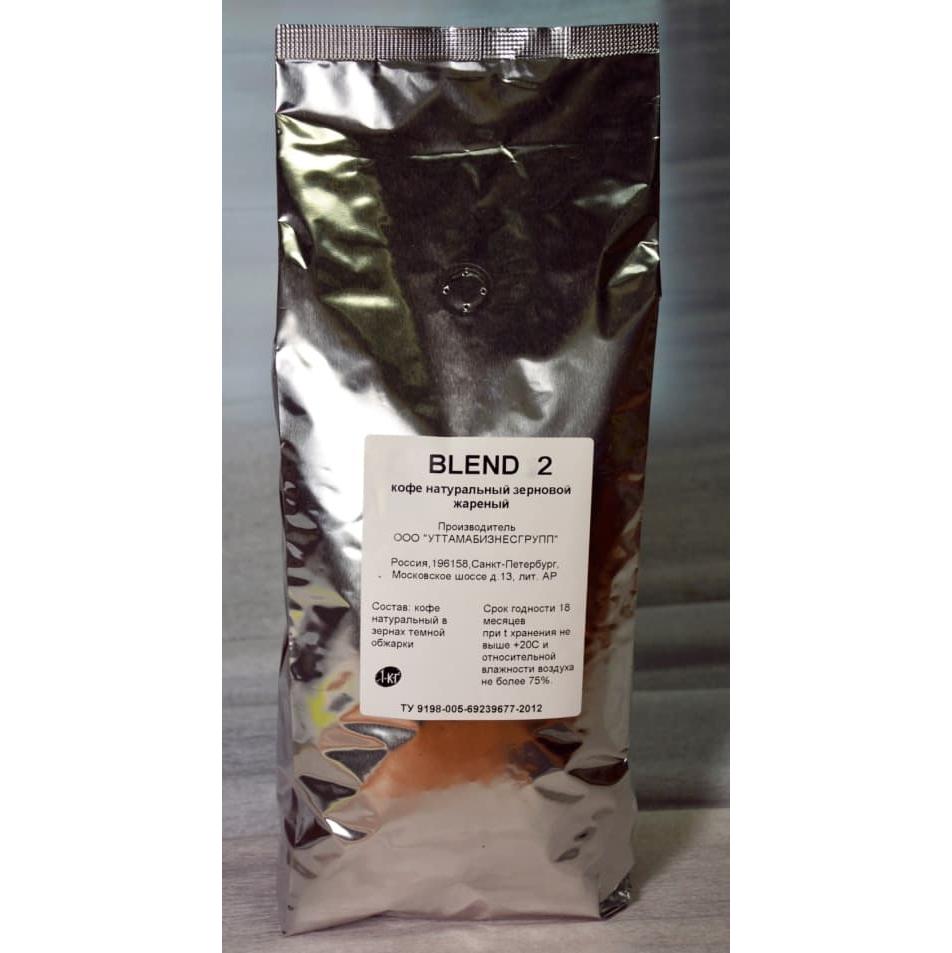 Кофе в зернах DeMarco Fresh Roasted Beans Blend 2 1000 г