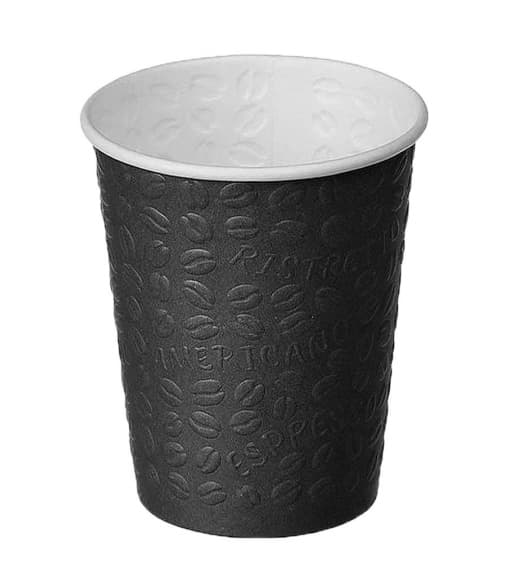 Стакан бумажный Coffee Touch конгрев черный d=90 400мл