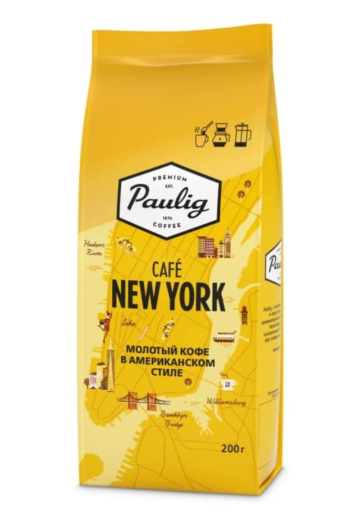 Кофе молотый Paulig Cafe New York 200 гр