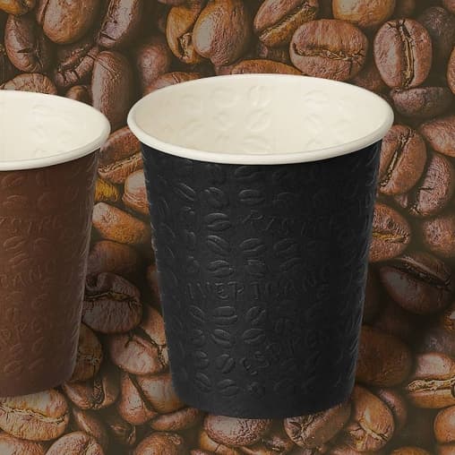 Стакан бумажный Coffee Touch конгрев черный d=80 250мл