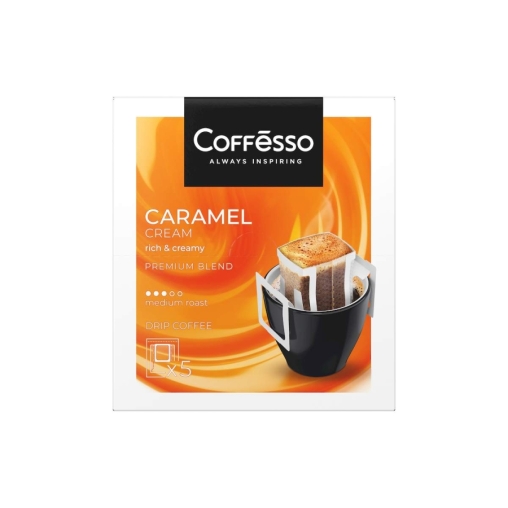 Кофе молотый Coffesso CARAMEL CREAM 5 дрип пакетов по 10 г (50 г) Кофе молотый Coffesso CARAMEL CREAM 5 дрип пакетов по 10 г (50 г)
