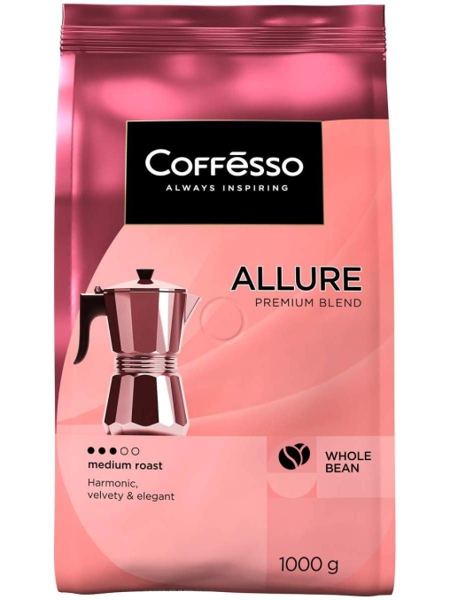 Кофе в зернах Coffesso ALLURE 1000 г Кофе в зернах Coffesso ALLURE 1000 г