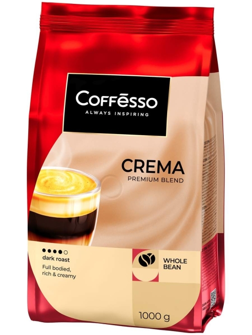 Кофе в зернах Coffesso Crema 1000 г