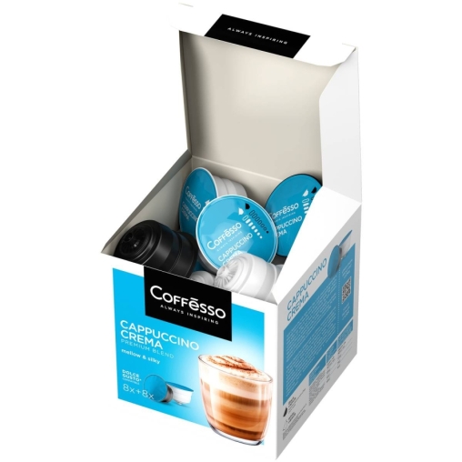 Coffesso кофе-капсулы Dolce Gusto CAPPUCCINO CREMA 8+8 капсул