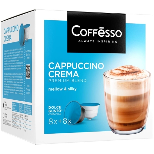Coffesso кофе-капсулы Dolce Gusto CAPPUCCINO CREMA 8+8 капсул