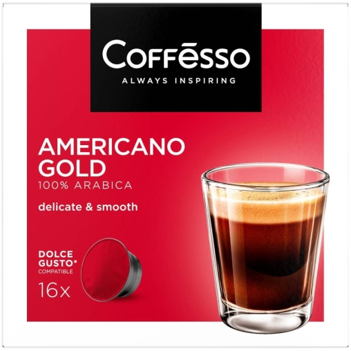Coffesso кофе-капсулы Dolce Gusto AMERICANO GOLD 8 г