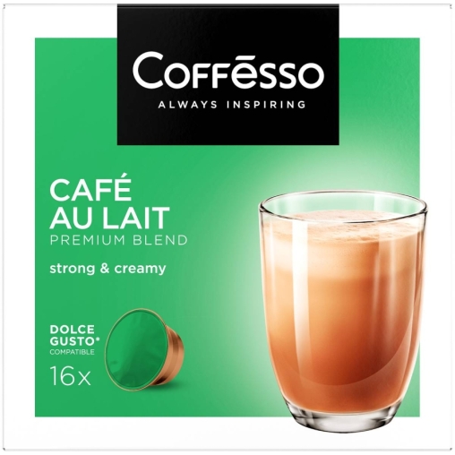 Coffesso кофе-капсулы Dolce Gusto CAFE AU LAIT Кофе с молоком растворимый 10 г