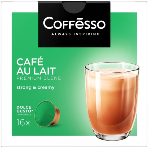 Coffesso кофе-капсулы Dolce Gusto CAFE AU LAIT Кофе с молоком растворимый 10 г
