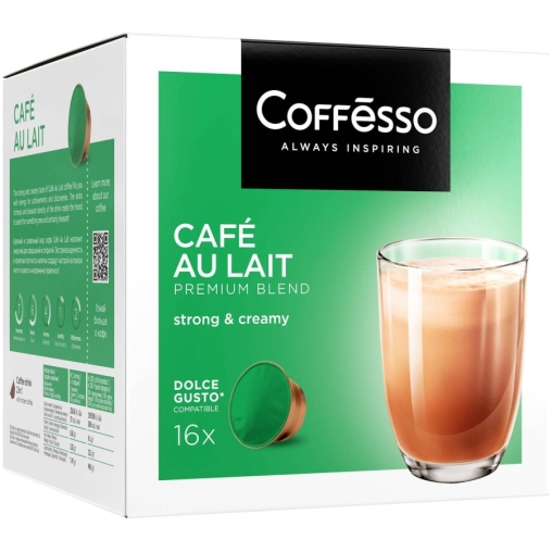 Coffesso кофе-капсулы Dolce Gusto CAFE AU LAIT Кофе с молоком растворимый 10 г