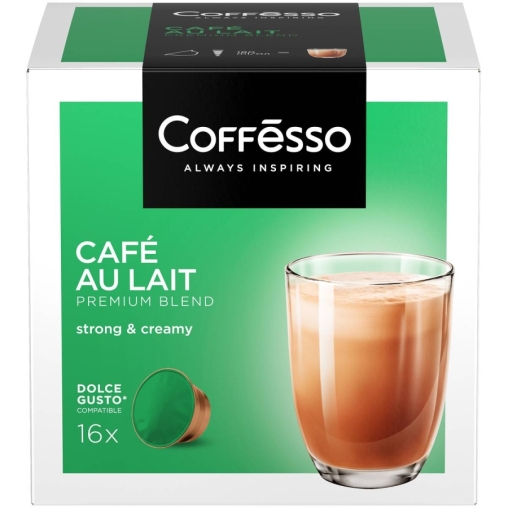 Coffesso кофе-капсулы Dolce Gusto CAFE AU LAIT Кофе с молоком растворимый 10 г