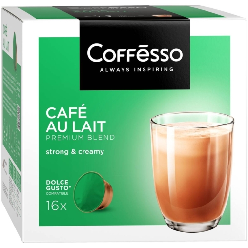Coffesso кофе-капсулы Dolce Gusto CAFE AU LAIT Кофе с молоком растворимый 10 г
