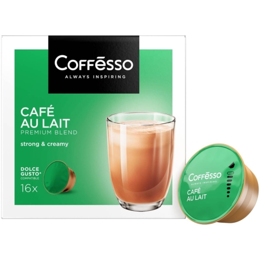 Coffesso кофе-капсулы Dolce Gusto CAFE AU LAIT Кофе с молоком растворимый 10 г