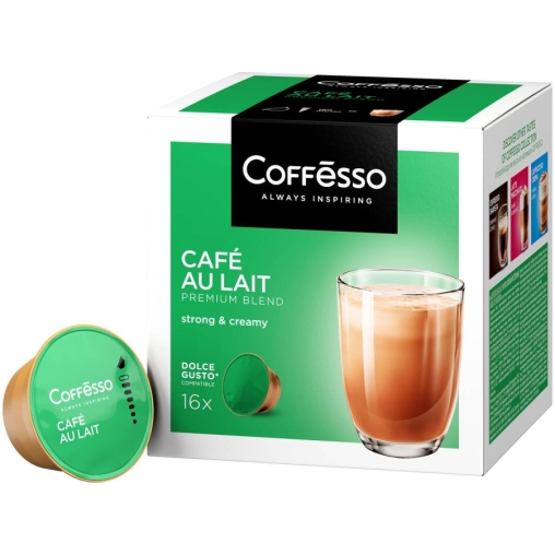 Coffesso кофе-капсулы Dolce Gusto CAFE AU LAIT Кофе с молоком растворимый 10 г
