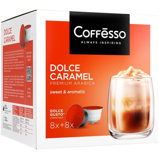 Coffesso кофе-капсулы Dolce Gusto DOLCE CARAMEL 8+8 капсул