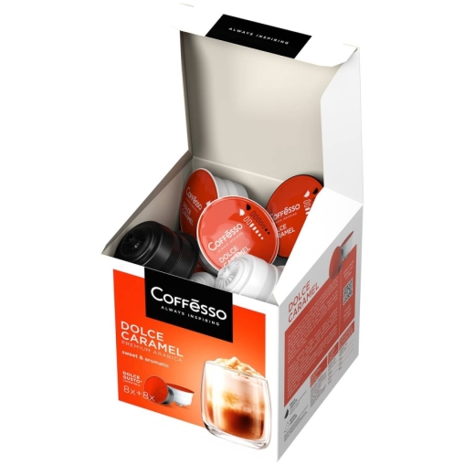 Coffesso кофе-капсулы Dolce Gusto DOLCE CARAMEL 8+8 капсул
