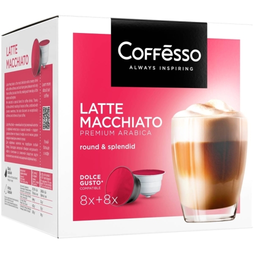 Coffesso кофе-капсулы Dolce Gusto LATTE MACCHIATO 8+8 капсул