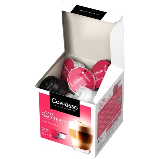 Coffesso кофе-капсулы Dolce Gusto LATTE MACCHIATO 8+8 капсул