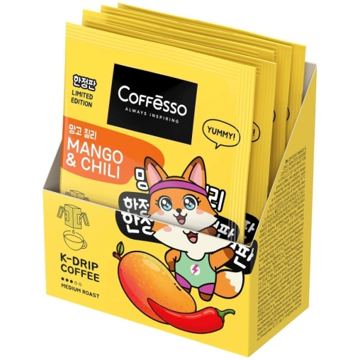 Кофе молотый Coffesso MANGO & CHILI 5 дрип пакетов по 10 г (50 г)