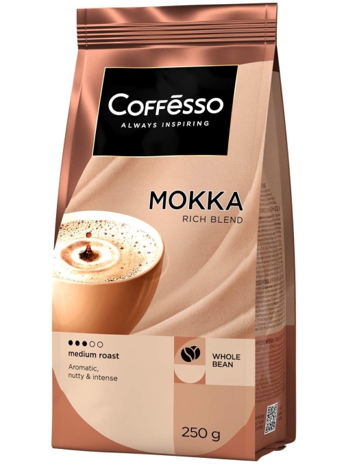Кофе в зернах Coffesso MOKKA 100% робуста 250 г