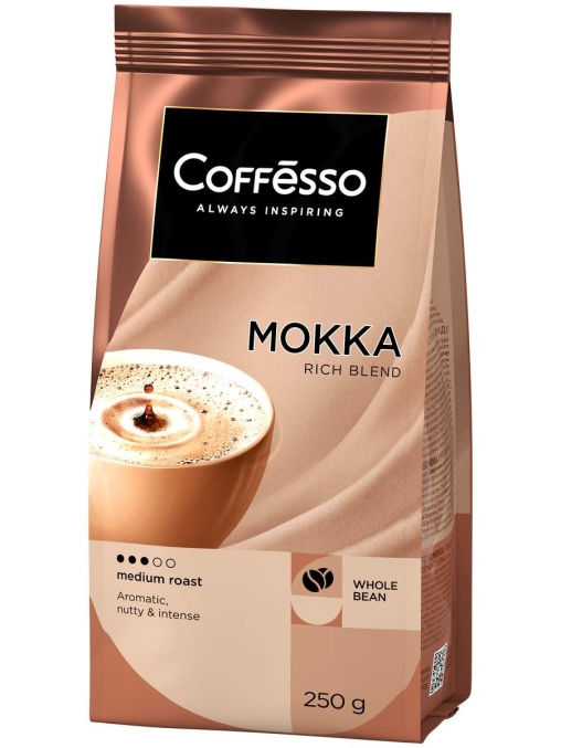 Кофе в зернах Coffesso MOKKA 100% робуста 250 г