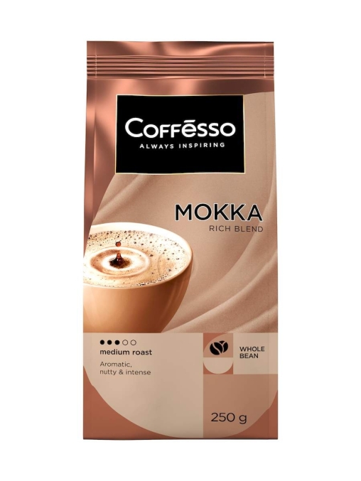Кофе в зернах Coffesso MOKKA 100% робуста 250 г Кофе в зернах Coffesso MOKKA 100% робуста 250 г