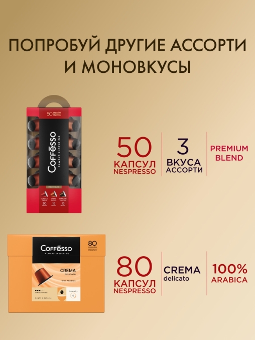 Кофе-капсулы Nespresso Coffesso Classico Italiano 5 г по 40 шт.