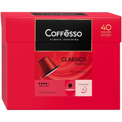 Кофе-капсулы Nespresso Coffesso Classico Italiano 5 г по 40 шт.