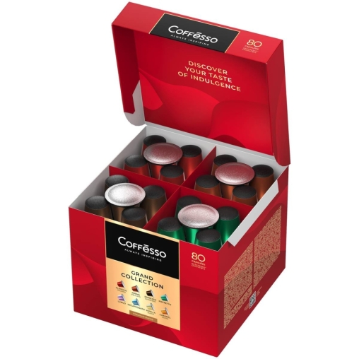 Кофе-капсулы Nespresso Coffesso АССОРТИ 8 вкусов по 5 г коробкой 80 шт.
