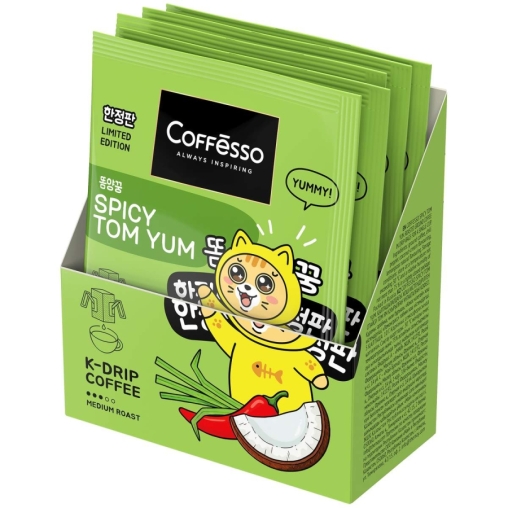 Кофе молотый Coffesso SPICY TOM YAM 5 дрип пакетов по 10 г (50 г)