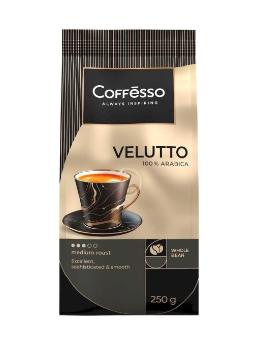 Кофе в зернах Coffesso VELUTTO 250 г Кофе в зернах Coffesso VELUTTO 250 г