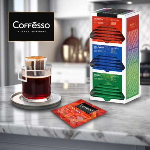 Кофе молотый Coffesso ассорти дрип пакетов 30 ×10 г