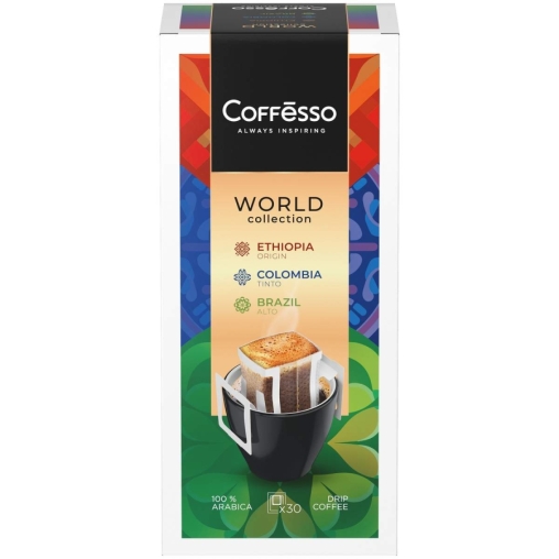 Кофе молотый Coffesso ассорти дрип пакетов 30 ×10 г