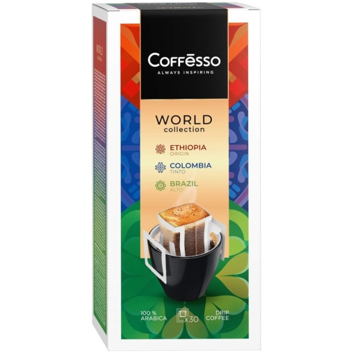 Кофе молотый Coffesso ассорти дрип пакетов 30 ×10 г
