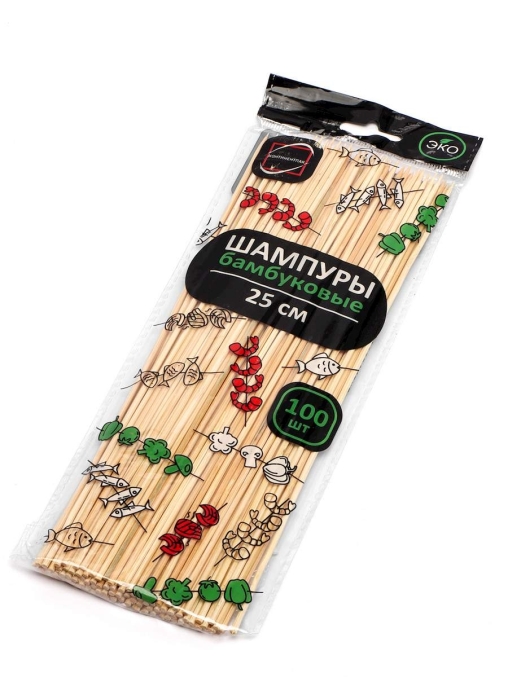 Шампуры бамбуковые 25 см