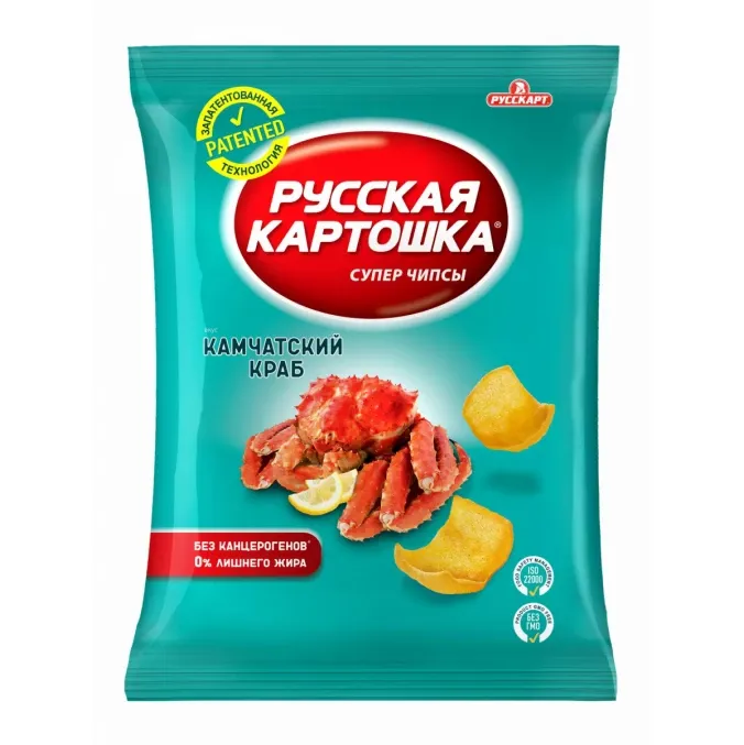 Чипсы Русская Картошка Камчатский краб 50 г купить в интернет-магазине ...
