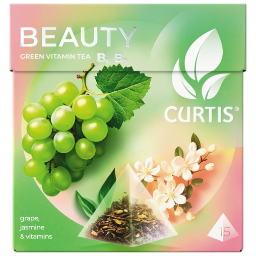 Чай зеленый Curtis BEAUTY tea 15 пирам. × 1,7 г Чай зеленый Curtis BEAUTY tea 15 пирам. × 1,7 г