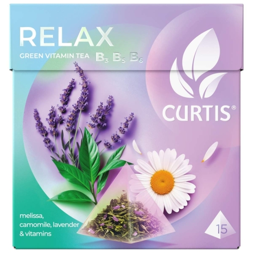 Чай зеленый Curtis RELAX tea 15 пирам. × 1,7 г Чай зеленый Curtis RELAX tea 15 пирам. × 1,7 г