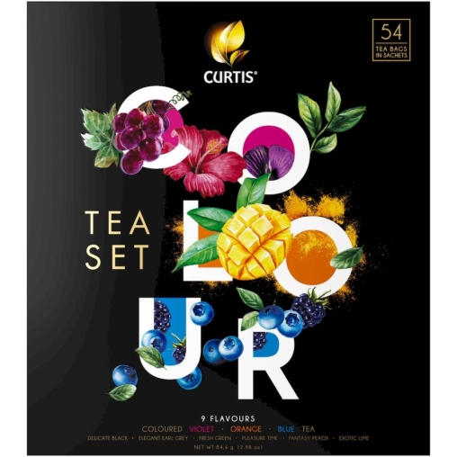 Набор Curtis COLOUR tea SET ассорти 9× 6 саше с цветными чаями Набор Curtis COLOUR tea SET ассорти 9× 6 саше с цветными чаями