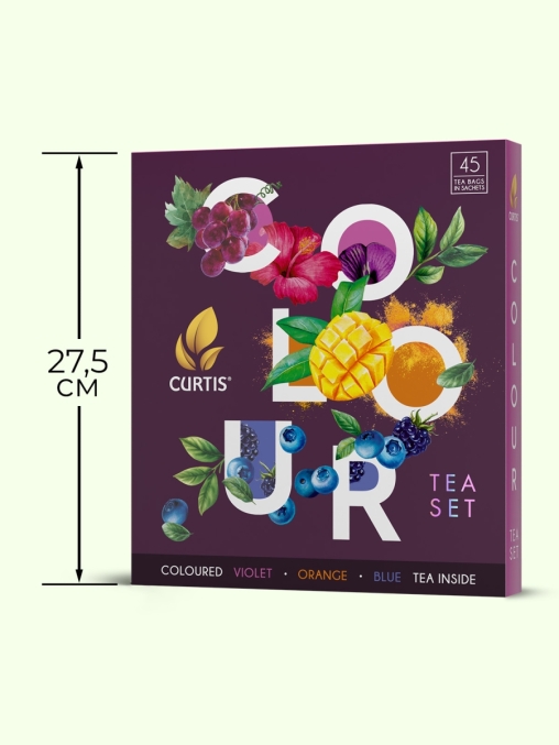 Набор Curtis COLOUR tea SET ассорти 9× 5 саше с цветными чаями