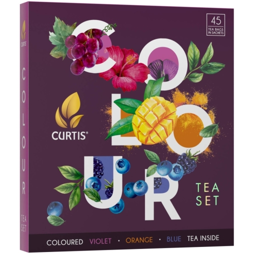 Набор Curtis COLOUR tea SET ассорти 9× 5 саше с цветными чаями