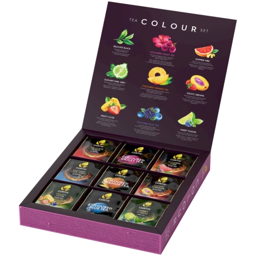 Набор Curtis COLOUR tea SET ассорти 9× 5 саше с цветными чаями