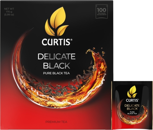 Чай черный Curtis Delicate Black 100 саше × 1.7 г