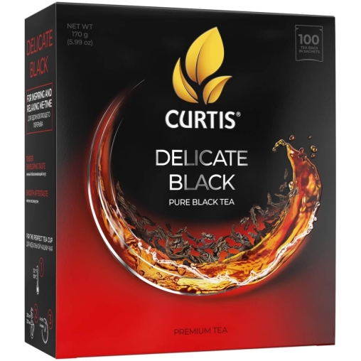 Чай черный Curtis Delicate Black 100 саше × 1.7 г