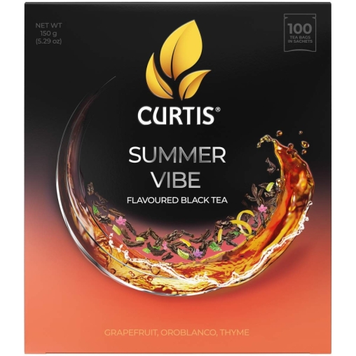 Чай черный Curtis Summer Vibe 100 саше × 1.5 г Чай черный Curtis Summer Vibe 100 саше × 1.5 г